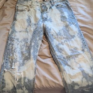 Levis 569 custom bleach ripped